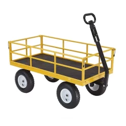 Gorilla Carts GOR1201B 1200-lb. Heavy-Duty Steel Utility Cart, 13" Tires