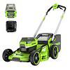 Greenworks 2546402 60V 21" Self Propelled Lawn Mower with (1) 8.0 Ah Battery & Rapid Charger