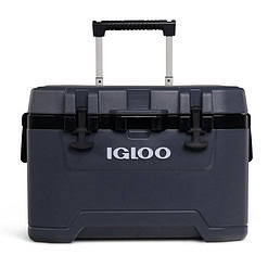 Igloo 52 QT Overland Ice Chest Cooler with Wheels, Gray