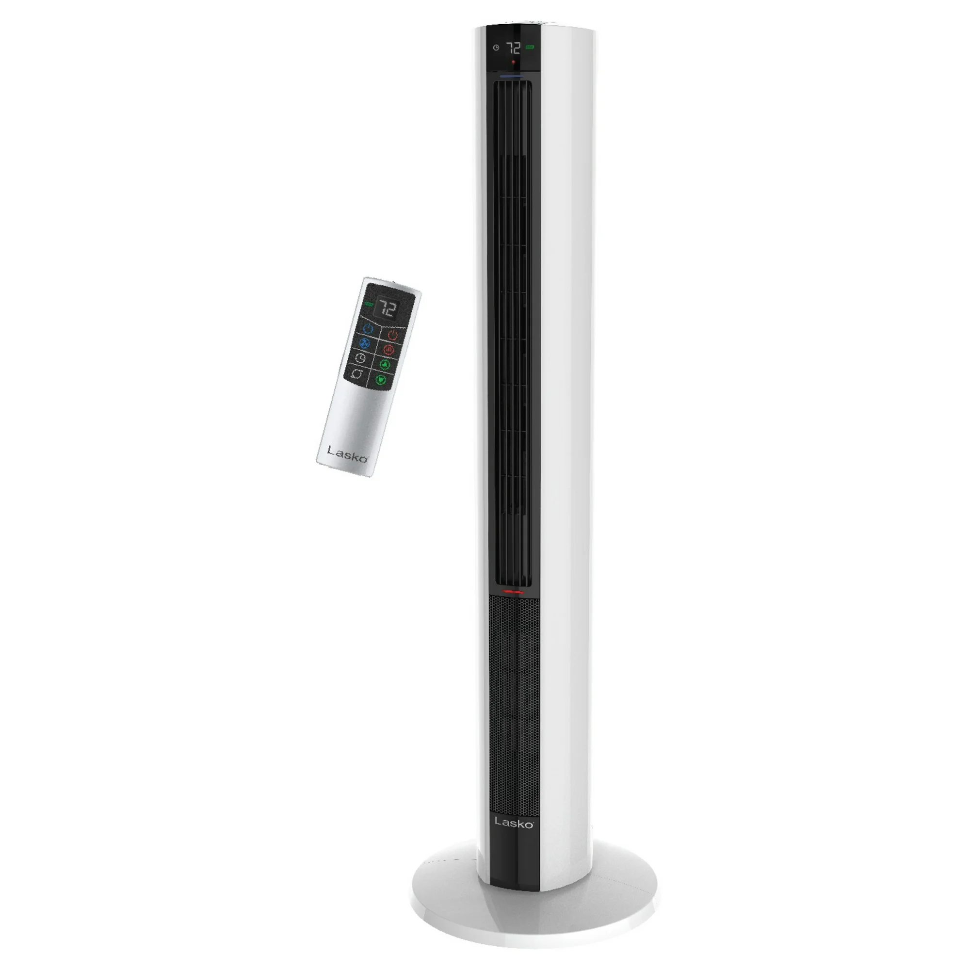 Lasko 42" 1500W All Season Tower Fan & Space Heater with Timer and Remote, White, FH500, New