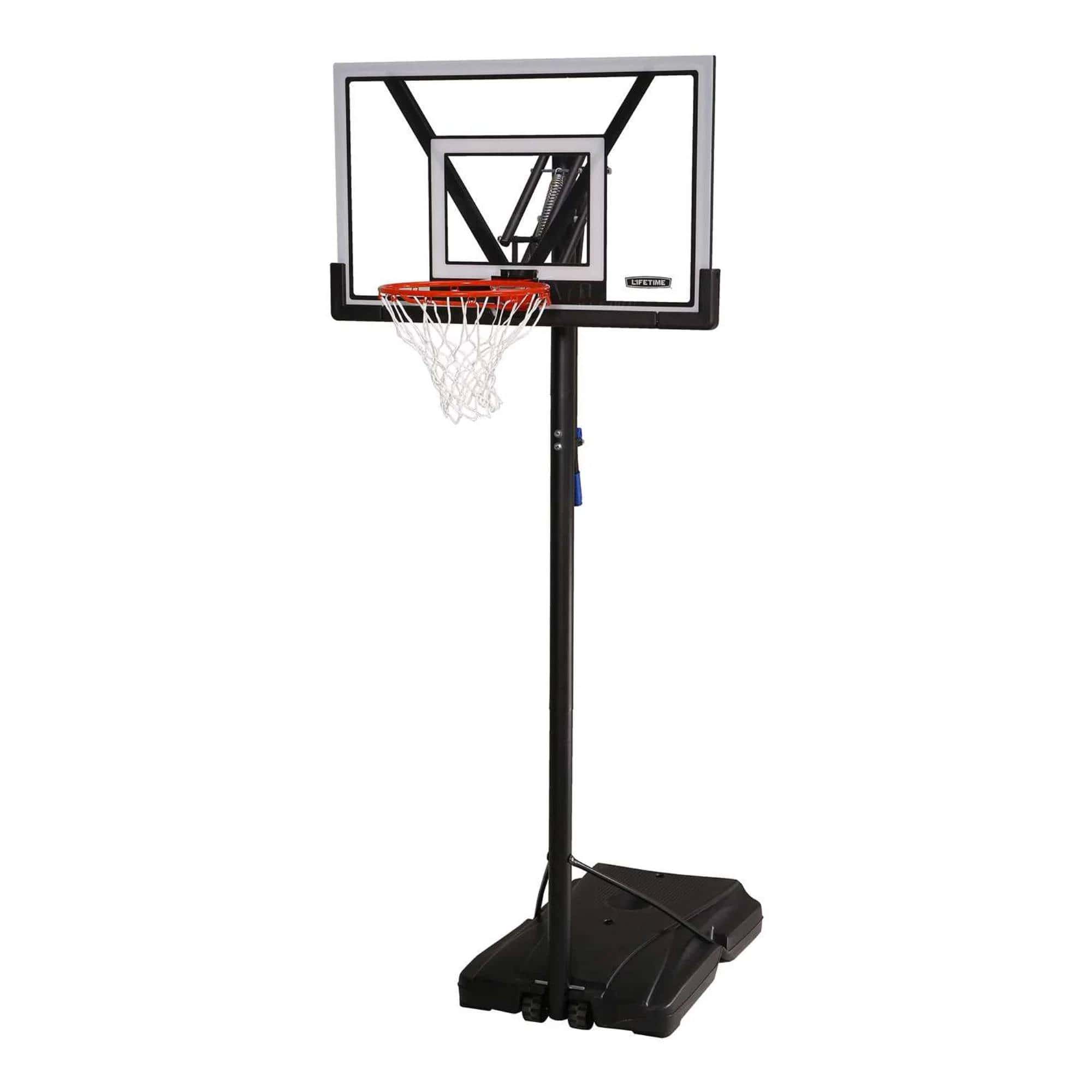 Lifetime New Adjustable Portable Basketball Hoop, 48 inch Polycarbonate (90585)