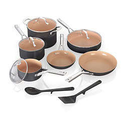 Ninja CW89012 Extended Life Essential Ceramic 12-Piece Cookware Set, PFOA/PFAS Free
