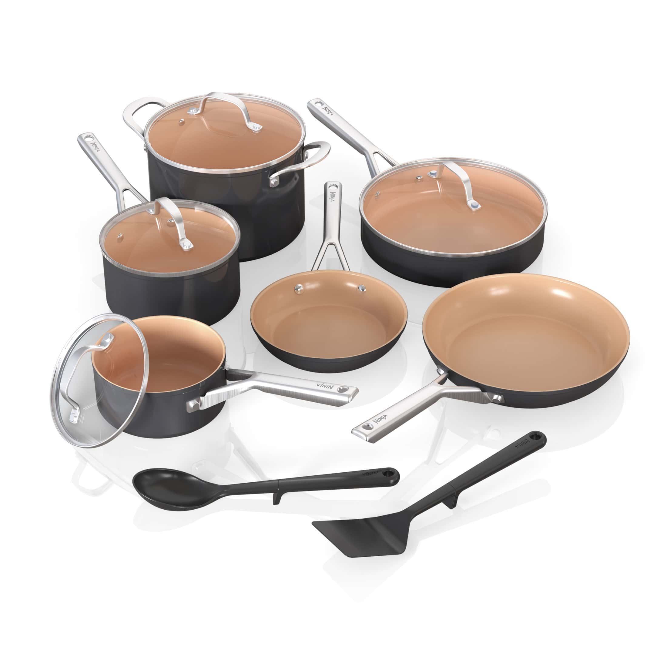 Ninja CW89012 Extended Life Essential Ceramic 12-Piece Cookware
