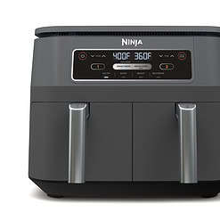 Ninja DZ100WM Foodi 4 in 1, 8 qt. 2-Basket Air Fryer with DualZone Technology, Air Fry, Roast & More, Black