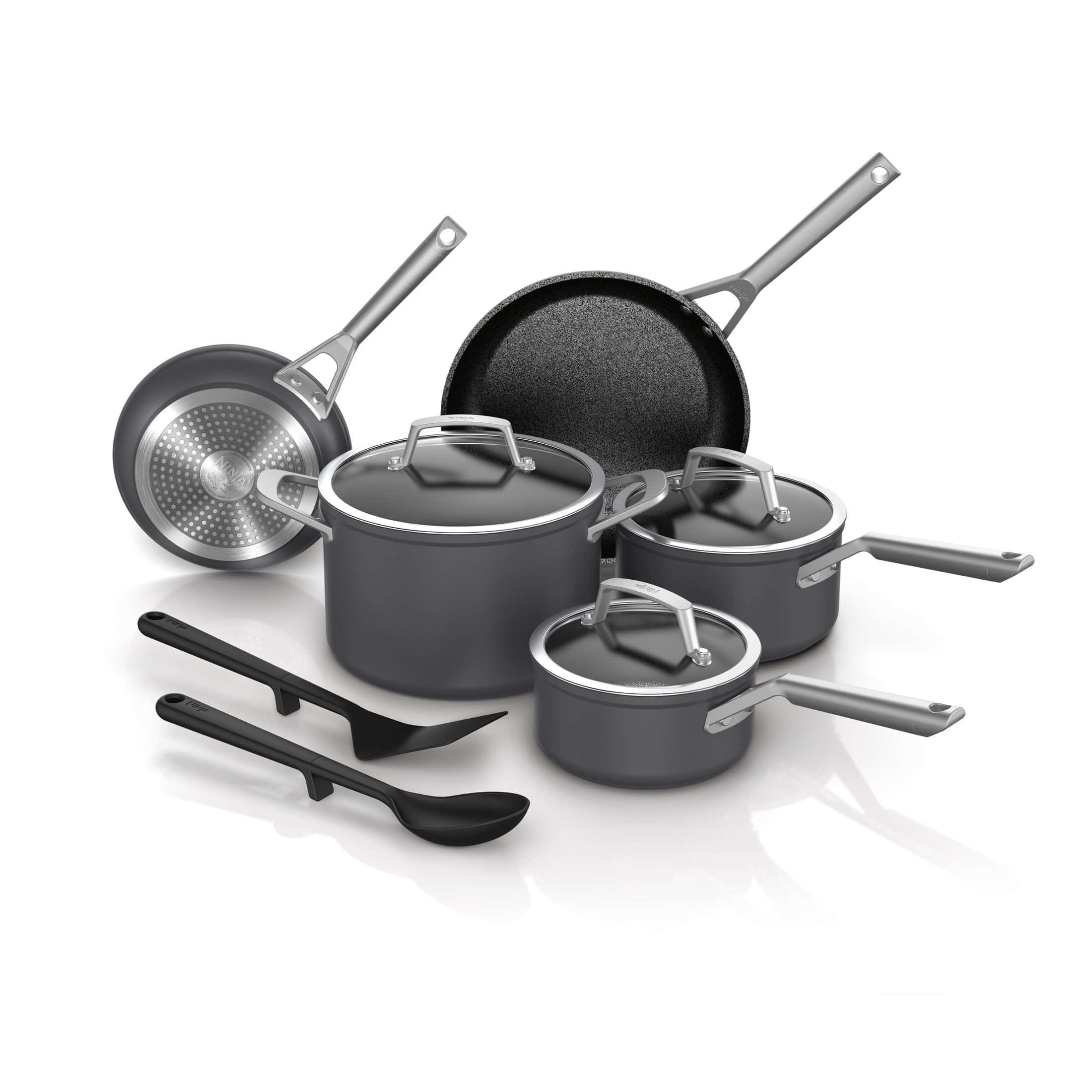 Ninja C39010 NeverStick Premium Hard-Anodized 10-Piece Cookware Set