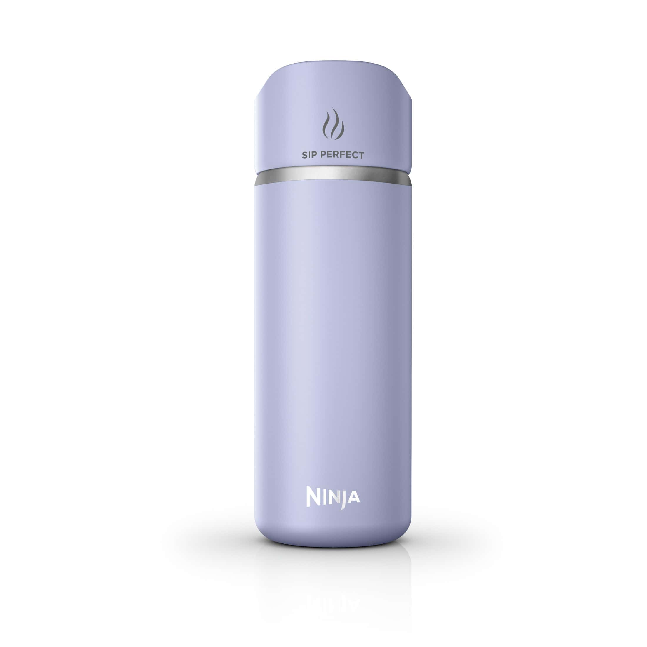 Ninja Sip Perfect 16oz. Travel Mug, Leak Proof Stainless Steel Insulated Tumbler for Hot Drinks, Lavender Purple