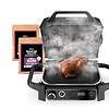 Ninja Woodfire 141 sq in 1760 Watts Electric Outdoor Grill & Smoker with Air Fry, BBQ Smoke, and Real Wood Pellet Flavor