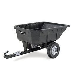 Ohio Steel 1000P-SD 15 Cubic Foot Swivel Garden Tractor and Lawnmower Dump Cart
