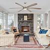 Parrot Uncle 72-inch Driftwood 6-Blade Large DC Ceiling Fan with Light and Remote