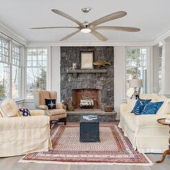 Parrot Uncle 72-inch Driftwood 6-Blade Large DC Ceiling Fan with Light and Remote