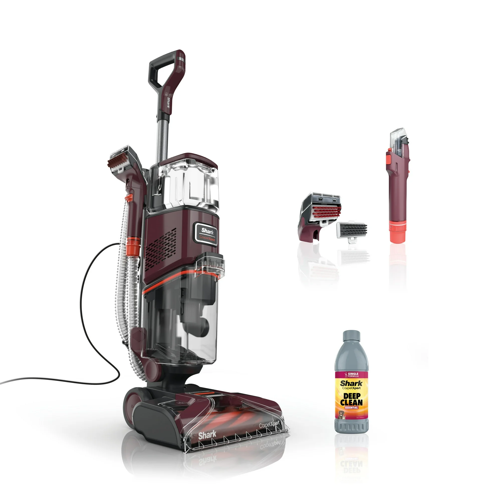 Shark CarpetXpert 10" Pet Upright Deep Carpet Cleaner with Handheld Spot & Stain Eliminator, 12oz Cleanser