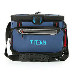 Titan by Arctic Zone 30 Can Zipperless Soft Side Cooler, Ocean Blue