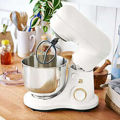 Beautiful 3.5 Qt Stand Mixer, Lightweight & Powerful with Tilt-Head, White Icing by Drew Barrymore