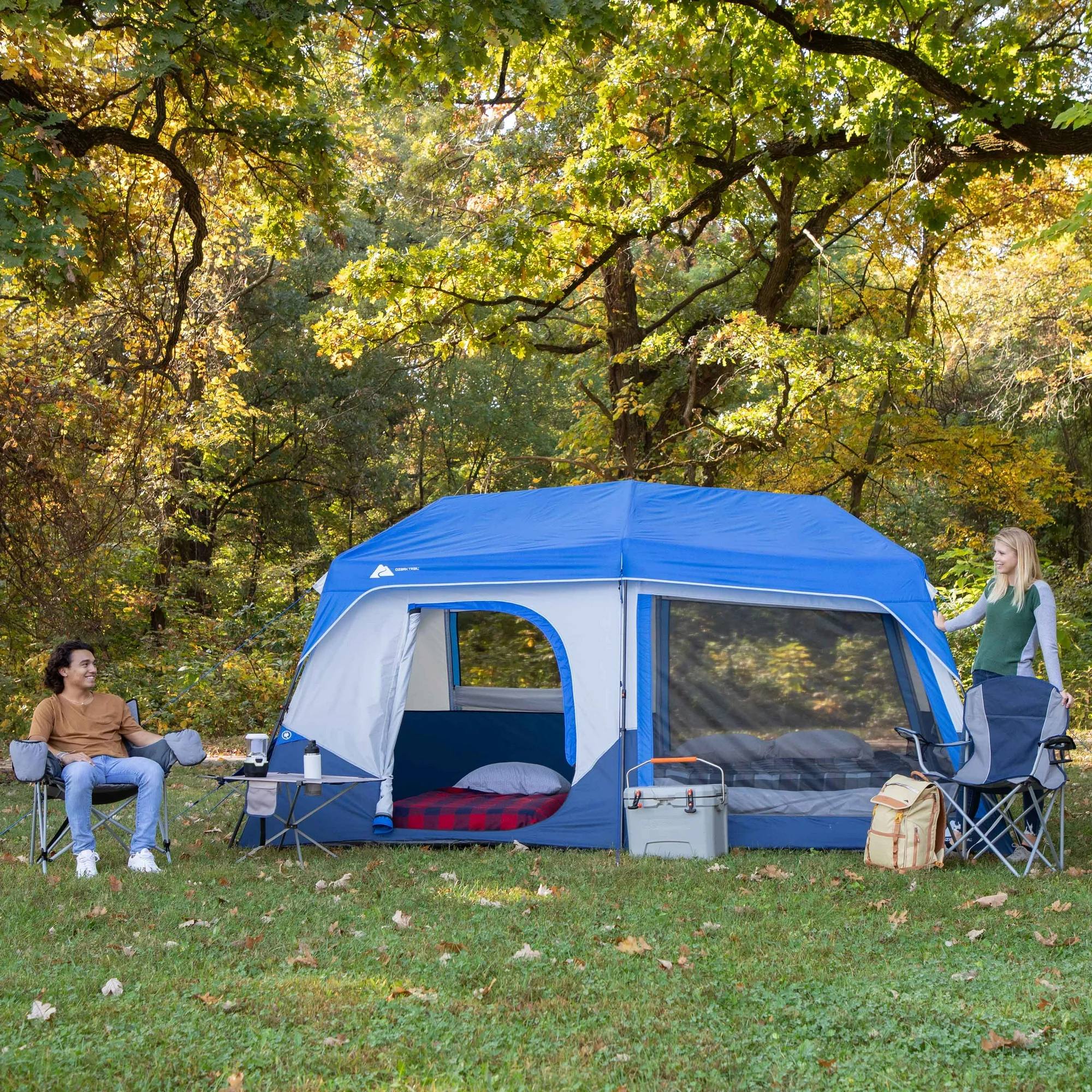 Ozark Trail 10-Person Cabin Tent with LED Lighted Poles - Image 14