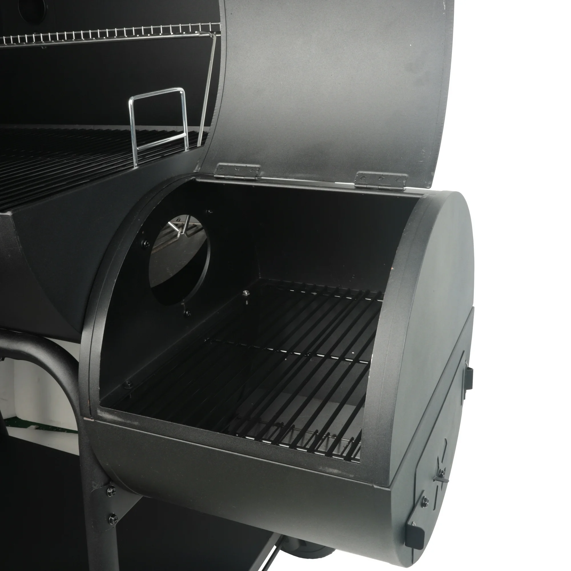 Expert Grill 28" Offset Steel Charcoal Smoker Grill with Side Firebox, Black, New - Image 3