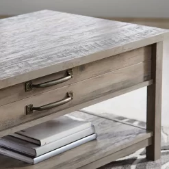 Better Homes & Gardens Modern Farmhouse Rectangle Lift-Top Coffee Table, Rustic Gray Finish