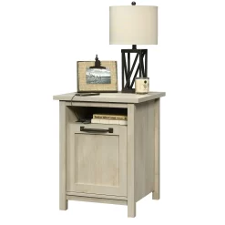 Better Homes & Gardens Modern Farmhouse USB Nightstand, Rustic White Finish