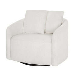 Beautiful Drew Kids Accent Chair by Drew Barrymore, Cream Bouclé Fabric
