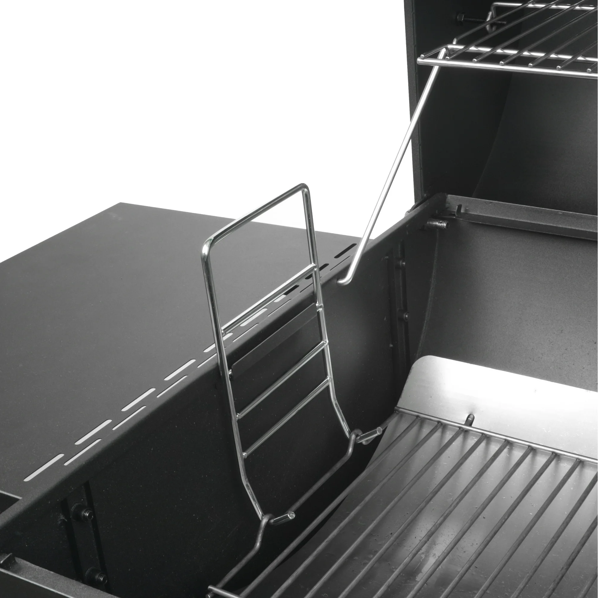 Expert Grill 28" Offset Steel Charcoal Smoker Grill with Side Firebox, Black, New - Image 9