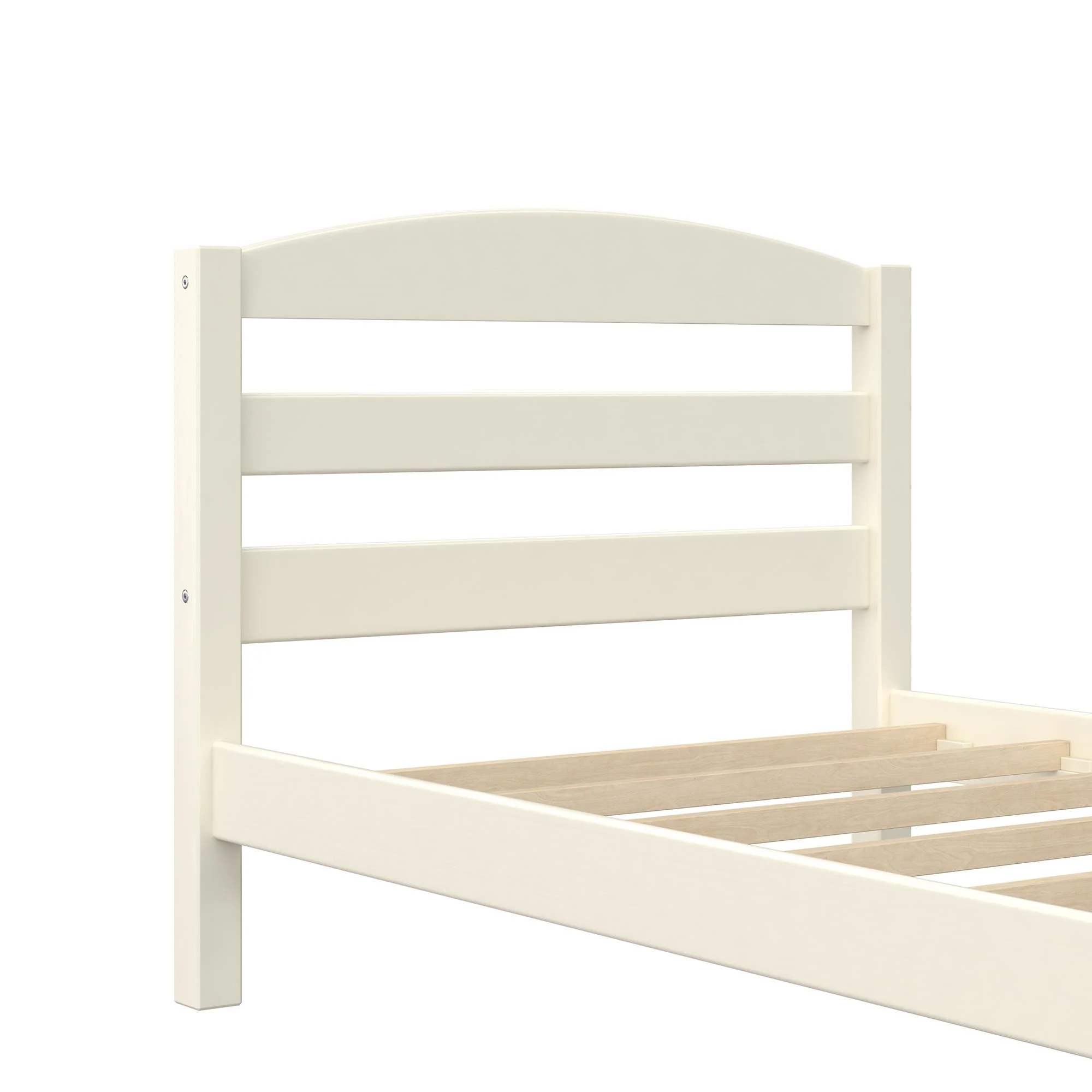Better Homes & Gardens Leighton Kids Twin Size Bed, Wood Platform Bed Frame, Off-White