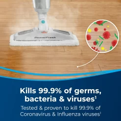 BISSELL PowerFresh Scrubbing and Sanitizing Steam Mop 19405, 1 Unit