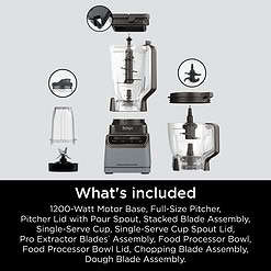 Ninja KS500 Grand Kitchen System 1200, Blender, 4 Preset Auto-iQ Programs