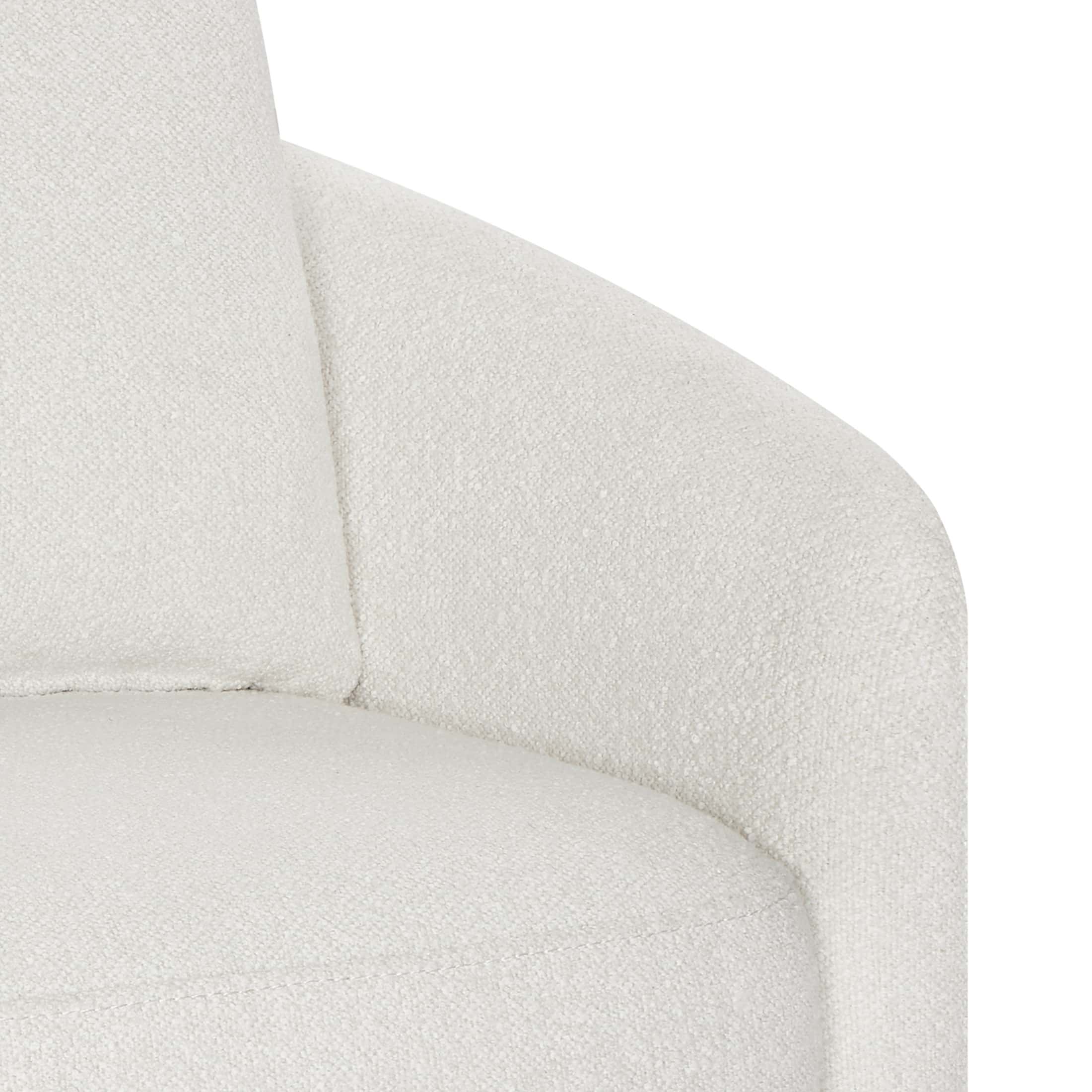 Beautiful Drew Kids Accent Chair by Drew Barrymore, Cream Bouclé Fabric
