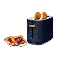 Beautiful 2 Slice Toaster with Touch-Activated Display, Starry Night by Drew Barrymore, Blue