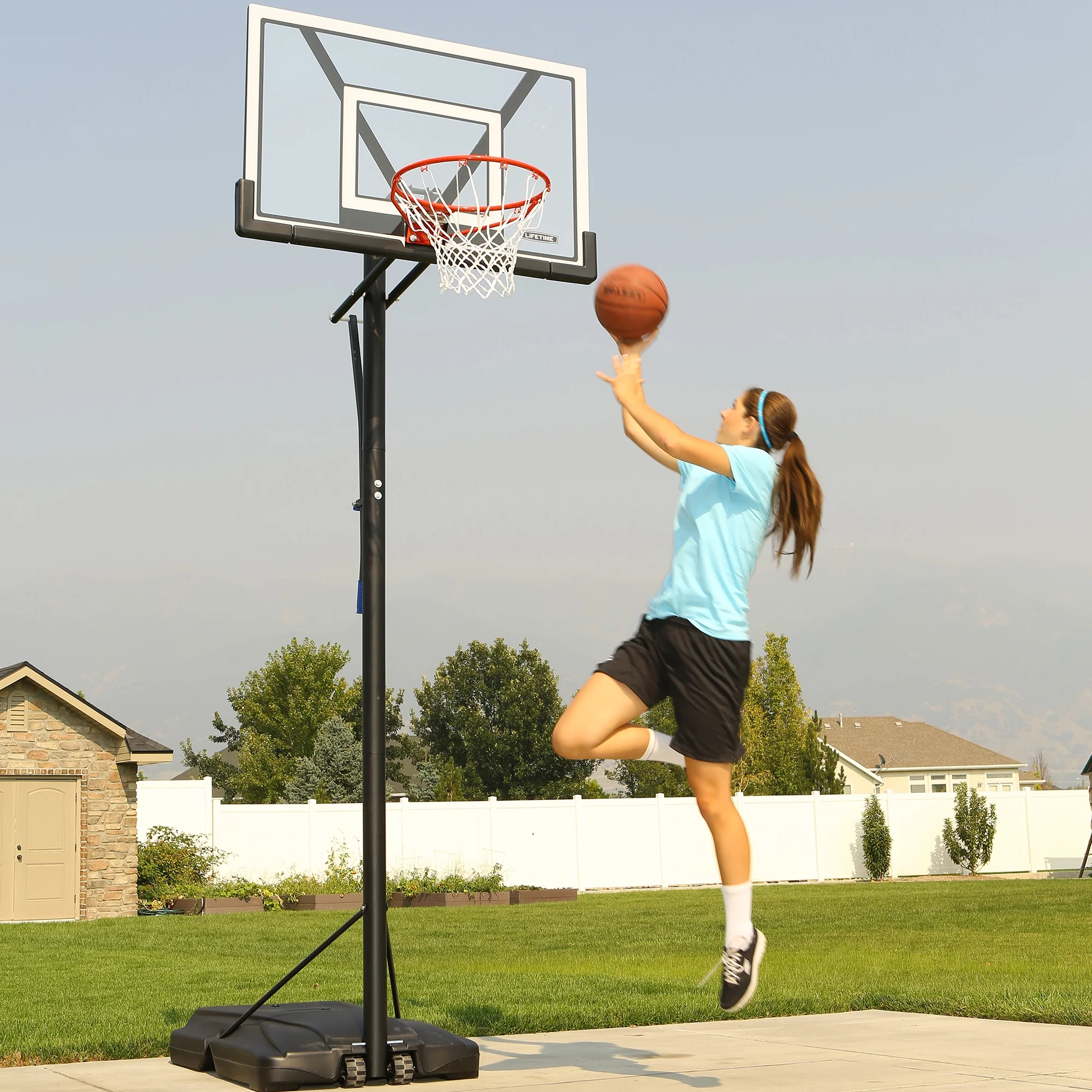 Lifetime New Adjustable Portable Basketball Hoop, 48 inch Polycarbonate (90585) - Image 14