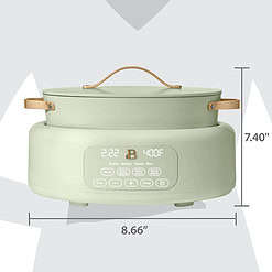 Beautiful 10 in 1 Electric Multi-Cooker, Sage Green by Drew Barrymore