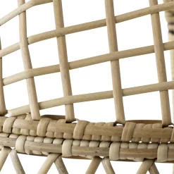 Better Homes & Gardens Ventura Outdoor Wicker Stationary Natural (Kid's Egg Chair), 21.65 in. x 27.17 in. x 39.57 in.