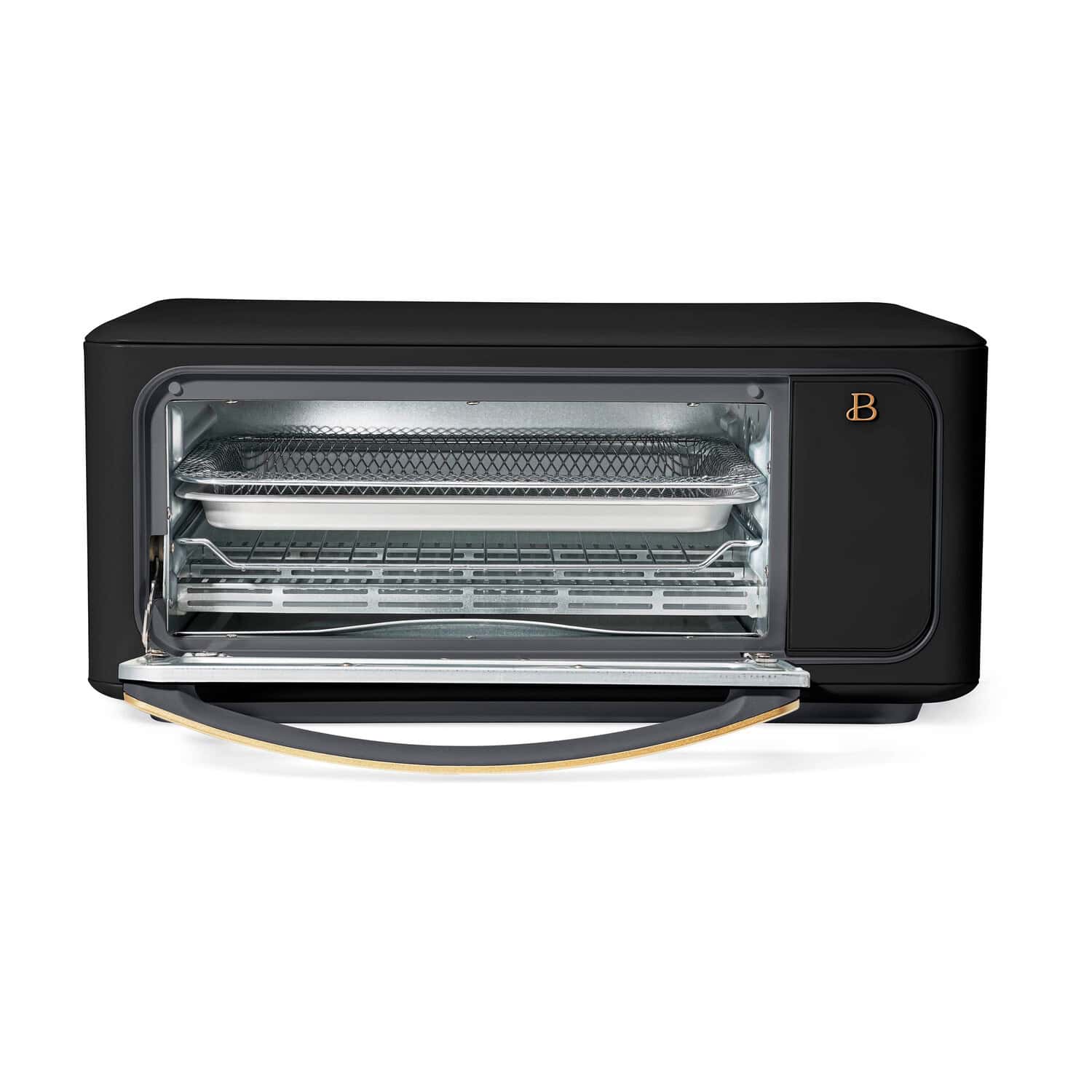 Beautiful Infrared Air Fry Toaster Oven, 9-Slice, 1800 W, Black Sesame by Drew Barrymore