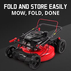 PowerSmart Gas Self-Propelled 21-inch 170cc Lawn Mower with 6-position Height Adjustment