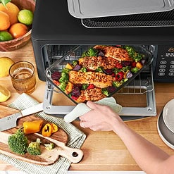 Beautiful Infrared Air Fry Toaster Oven, 9-Slice, 1800 W, Black Sesame by Drew Barrymore