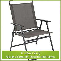 Mainstays Albany Lane 6-Piece Outdoor Patio Dining Set, Gray/Black