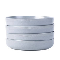 Beautiful Modern Dots 12 Piece Stoneware Dinnerware Set Cornflower Blue by Drew Barrymore