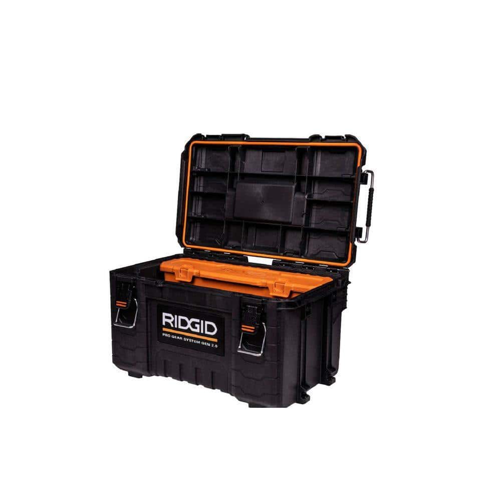 RIDGID 254065-254067-254069 Pro Gear System Gen 2.0 Stackable Rolling Tool Box , 22 in. Heavy Duty Tool Box, and Compact Tool Box