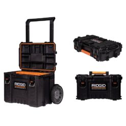 RIDGID 254065-254067-254069 Pro Gear System Gen 2.0 Stackable Rolling Tool Box , 22 in. Heavy Duty Tool Box, and Compact Tool Box