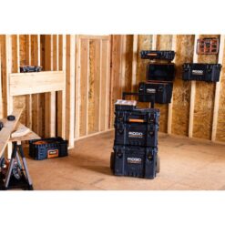 RIDGID 254065-254067-254069 Pro Gear System Gen 2.0 Stackable Rolling Tool Box , 22 in. Heavy Duty Tool Box, and Compact Tool Box