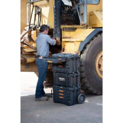 RIDGID 255334 Pro Gear System Gen 2.0 XL 3-Drawers Water and Dust Resistant Durable Tool Box With Dividers For Internal Organization