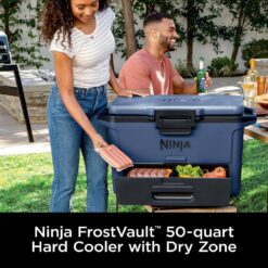 NINJA FrostVault 50- qt Hard Cooler with Dry Zone in Lakeshore Blue