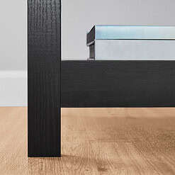 Mainstays Hillside Nightstand with Drawer, Black Finish