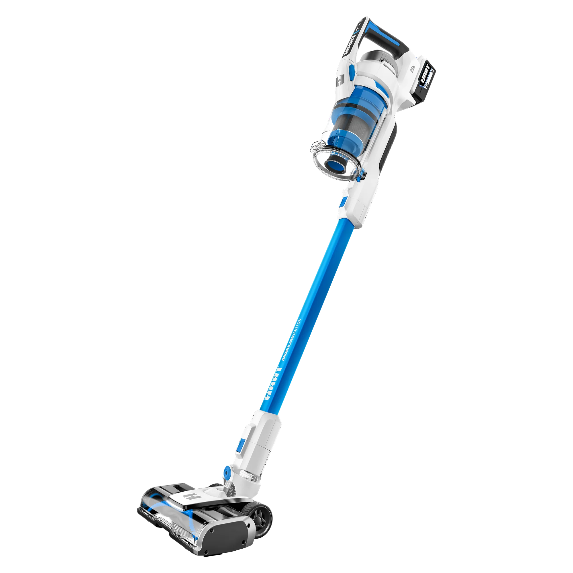 HART 20-Volt Brushless Cordless Stick Vacuum Kit, Generation 2, (1) 4.0Ah Lithium-Ion Battery