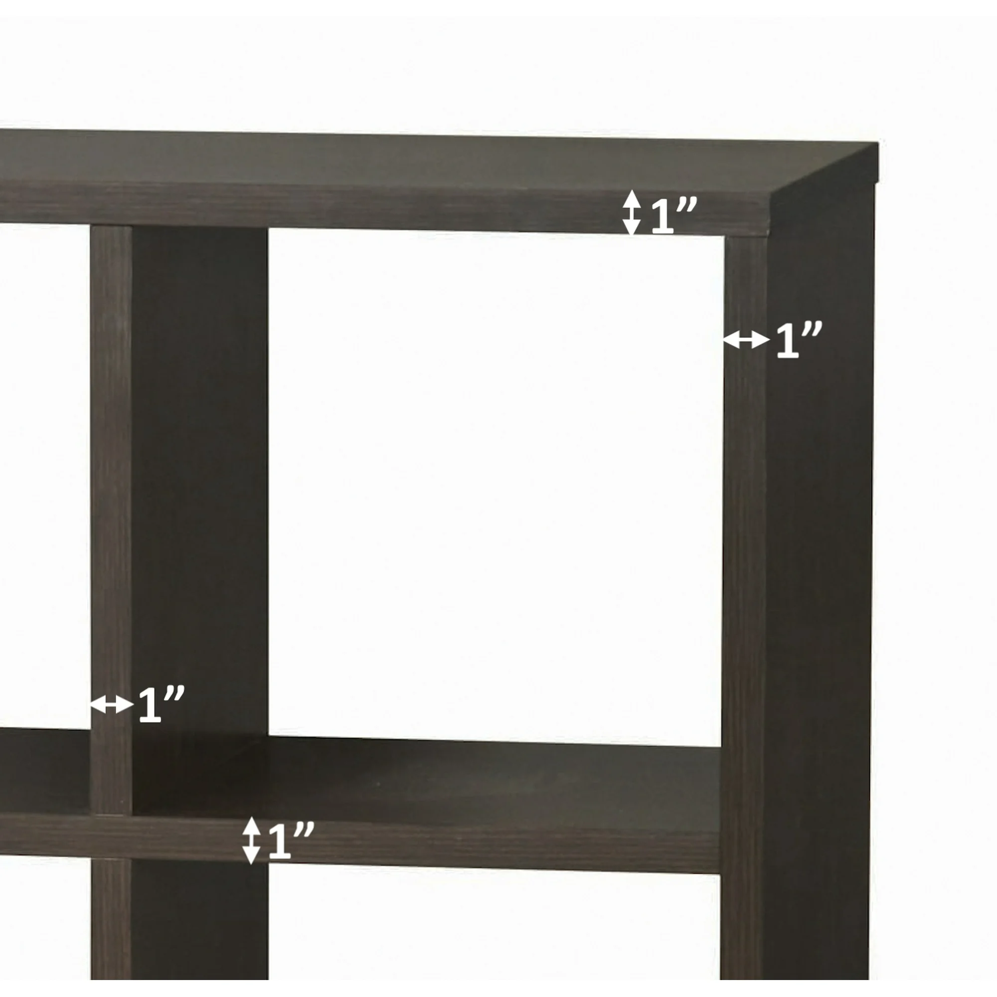 Better Homes & Gardens 8-Cube Organizer with Metal Base, Espresso