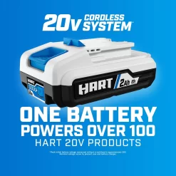 HART 20 Volt Cordless 18 inch Hedge Trimmer Kit, (1) 2.0Ah Lithium-Ion Battery