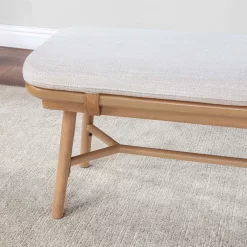 Better Homes & Gardens Springwood Dining Bench, Natural Finish