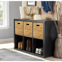 Better Homes & Gardens 6-Cube Storage Organizer, Solid Black