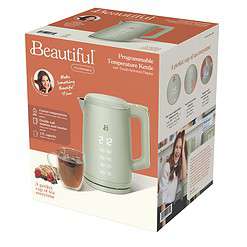 Beautiful 1.7-Liter Electric Kettle 1500 W with One-Touch Activation, Sage Green by Drew Barrymore