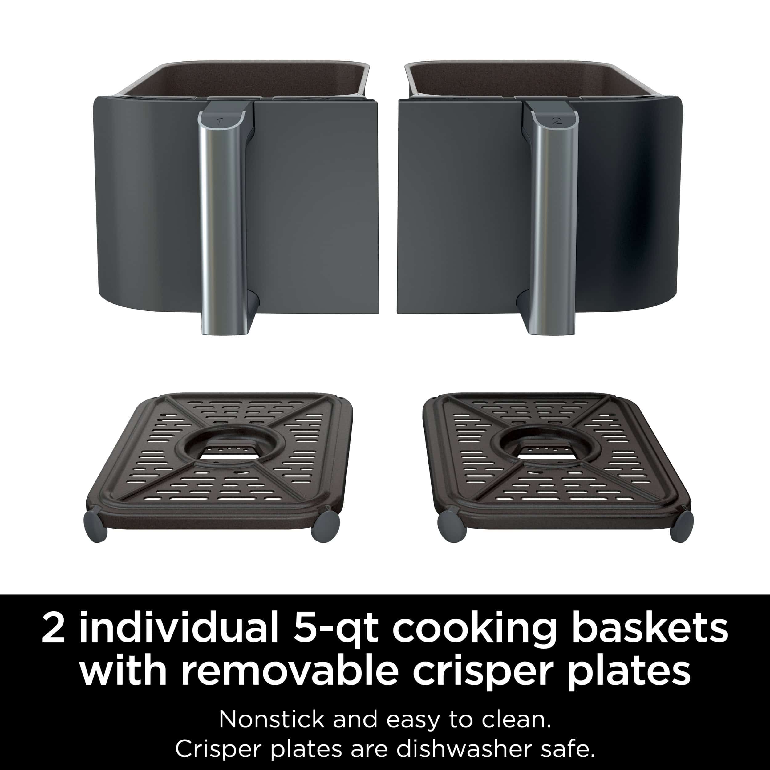 Ninja Foodi 6-in-1 10-qt. XL 2-Basket Air Fryer with DualZone Technology, DZ401