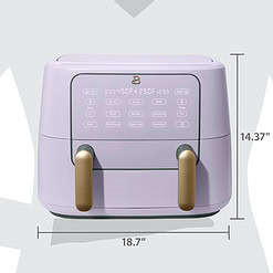 Beautiful 9 Qt TriZone Air Fryer, Lavender by Drew Barrymore